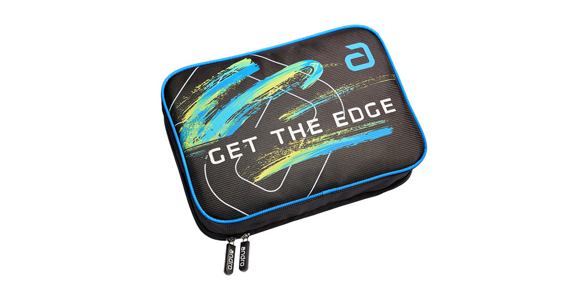 Andro Crory Double Black/Blue Racket Case
