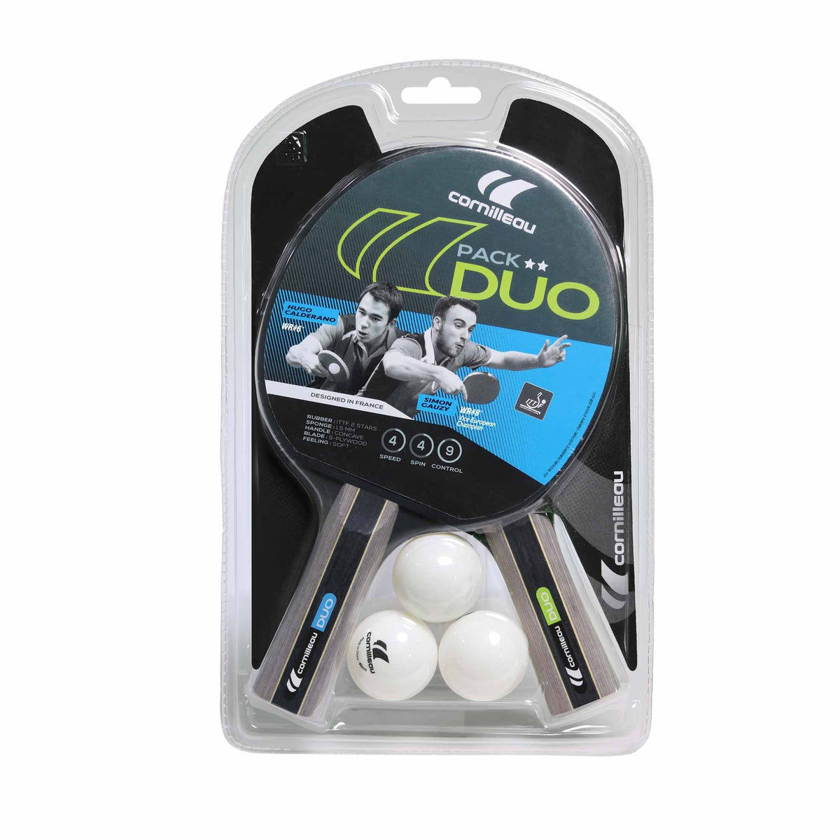 Cornilleau Sport Duo Pack (2 bats & 3 balls)