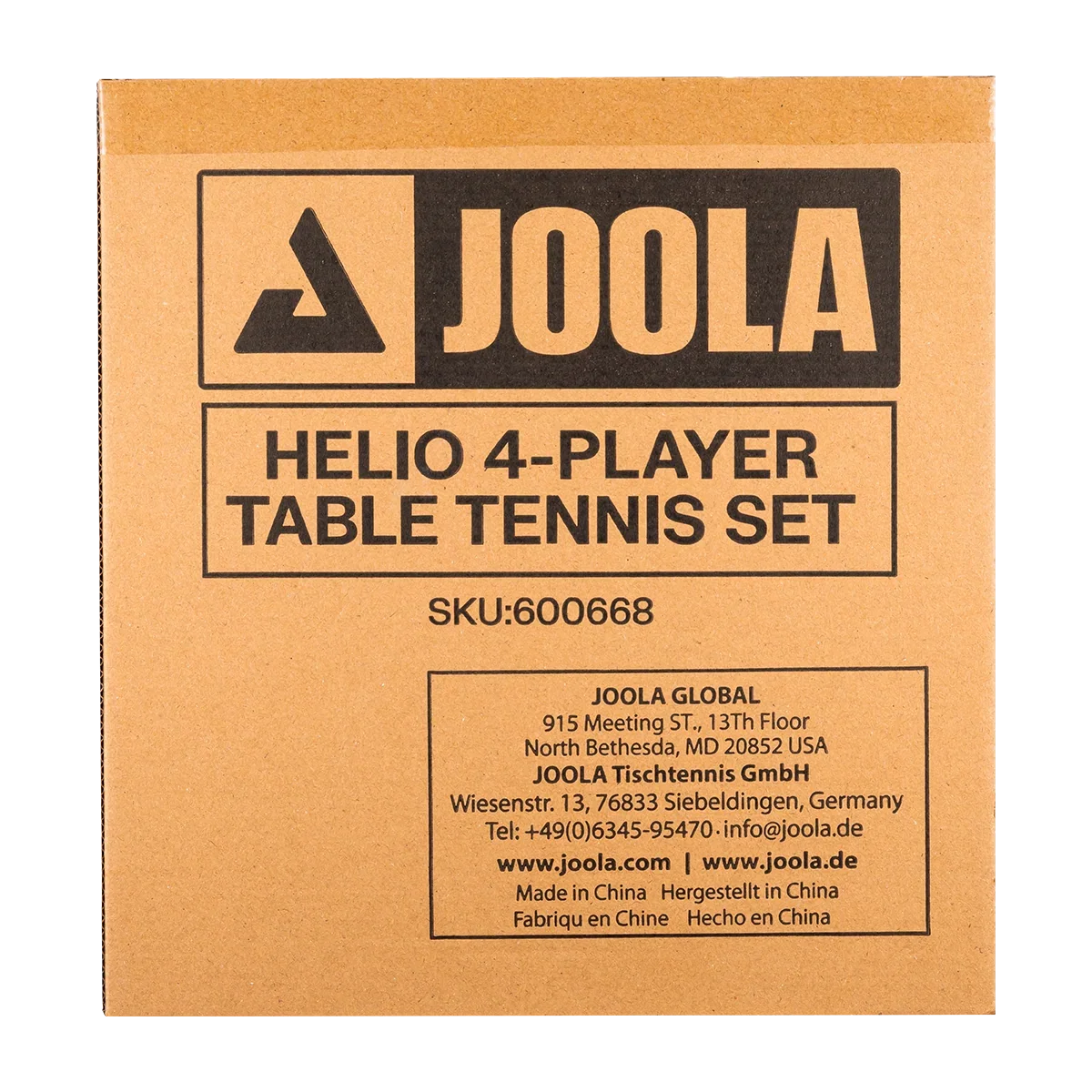 JOOLA Helio 4-Player Table Tennis Set