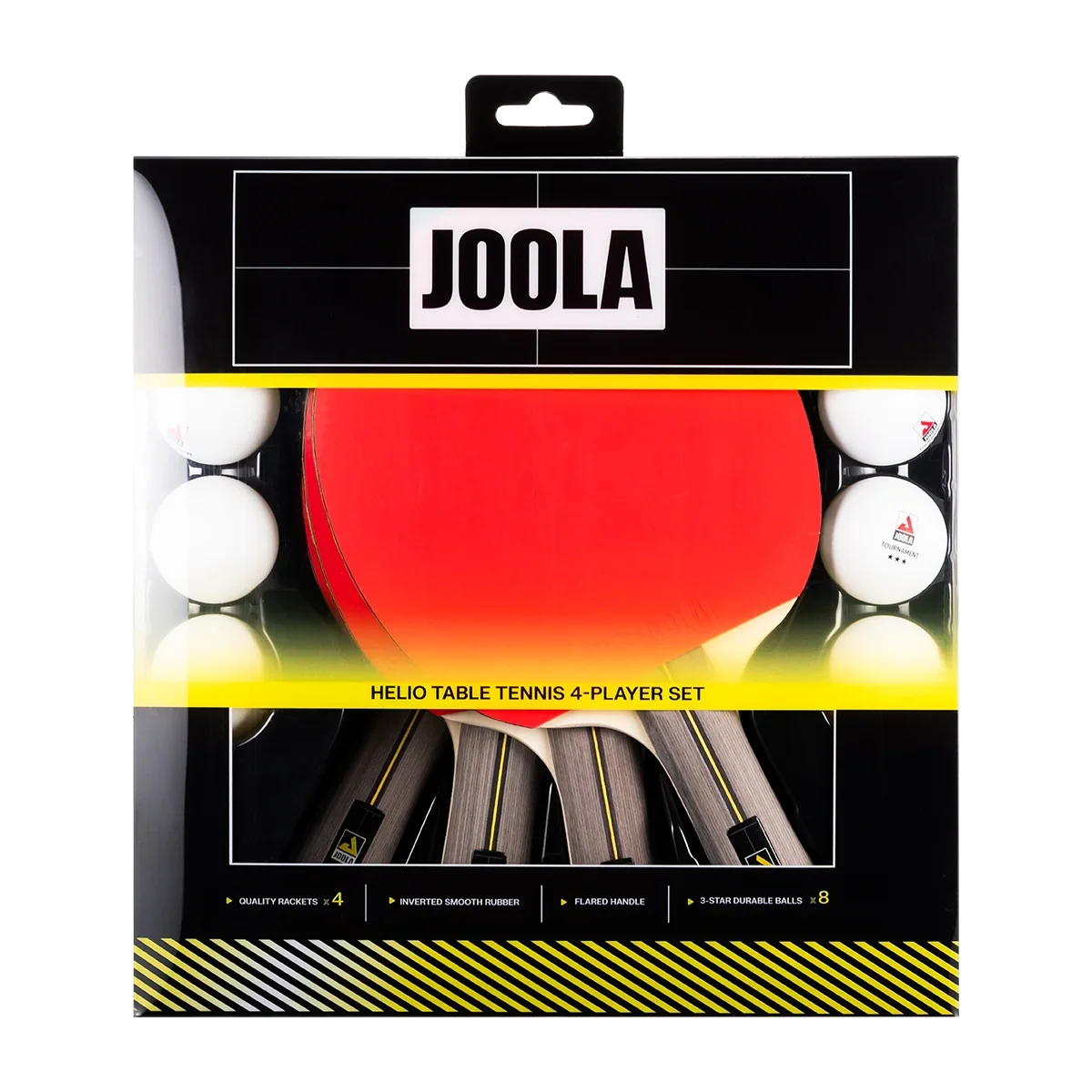 JOOLA Helio 4-Player Table Tennis Set