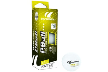 Cornilleau 40+ P Ball ABS Evolution 3* 3 Balls