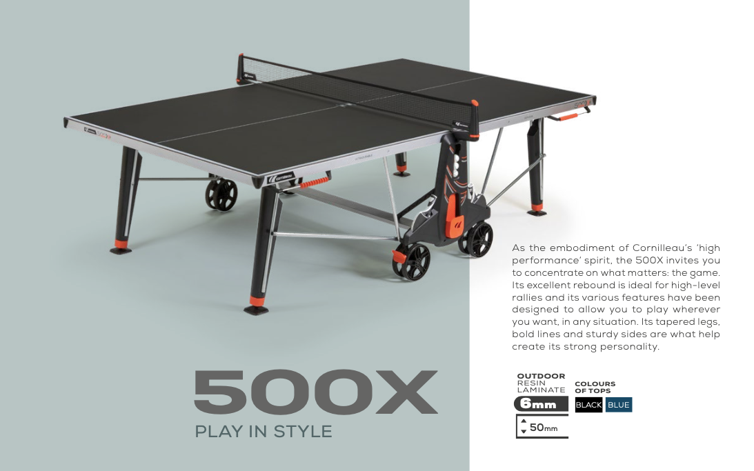 Cornilleau Sport 500X Crossover Indoor/Outdoor Table