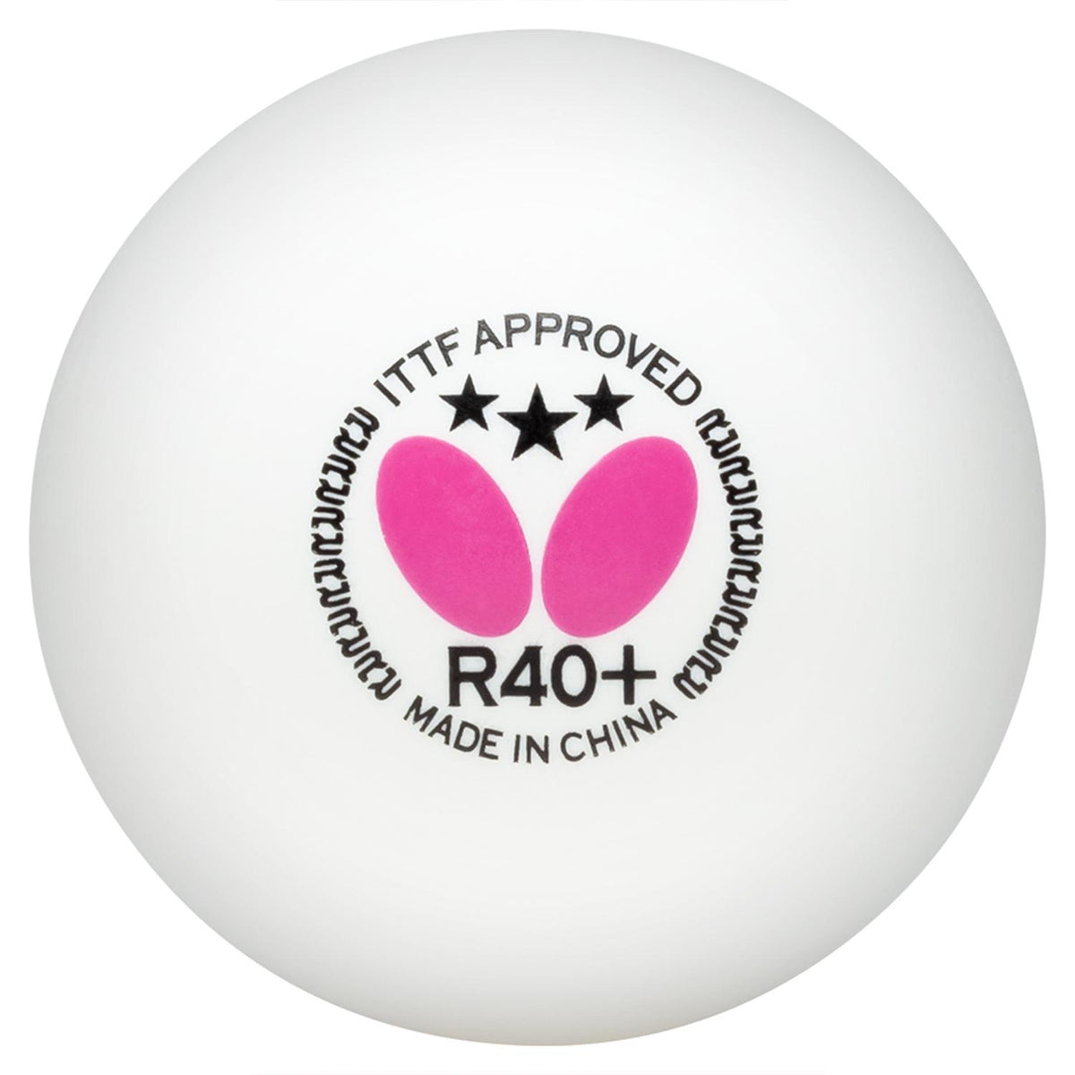 Butterfly R40+ 3-Star Ball White