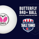 Butterfly R40+ 3-Star Ball White