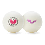 Butterfly R40+ 3-Star WTT Yokohama 2026-2028 Ball White 3-pack