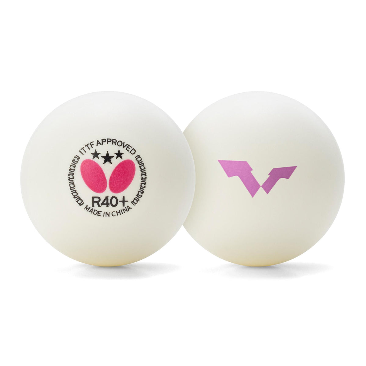 Butterfly R40+ 3-Star WTT Yokohama 2026-2028 Ball White 3-pack
