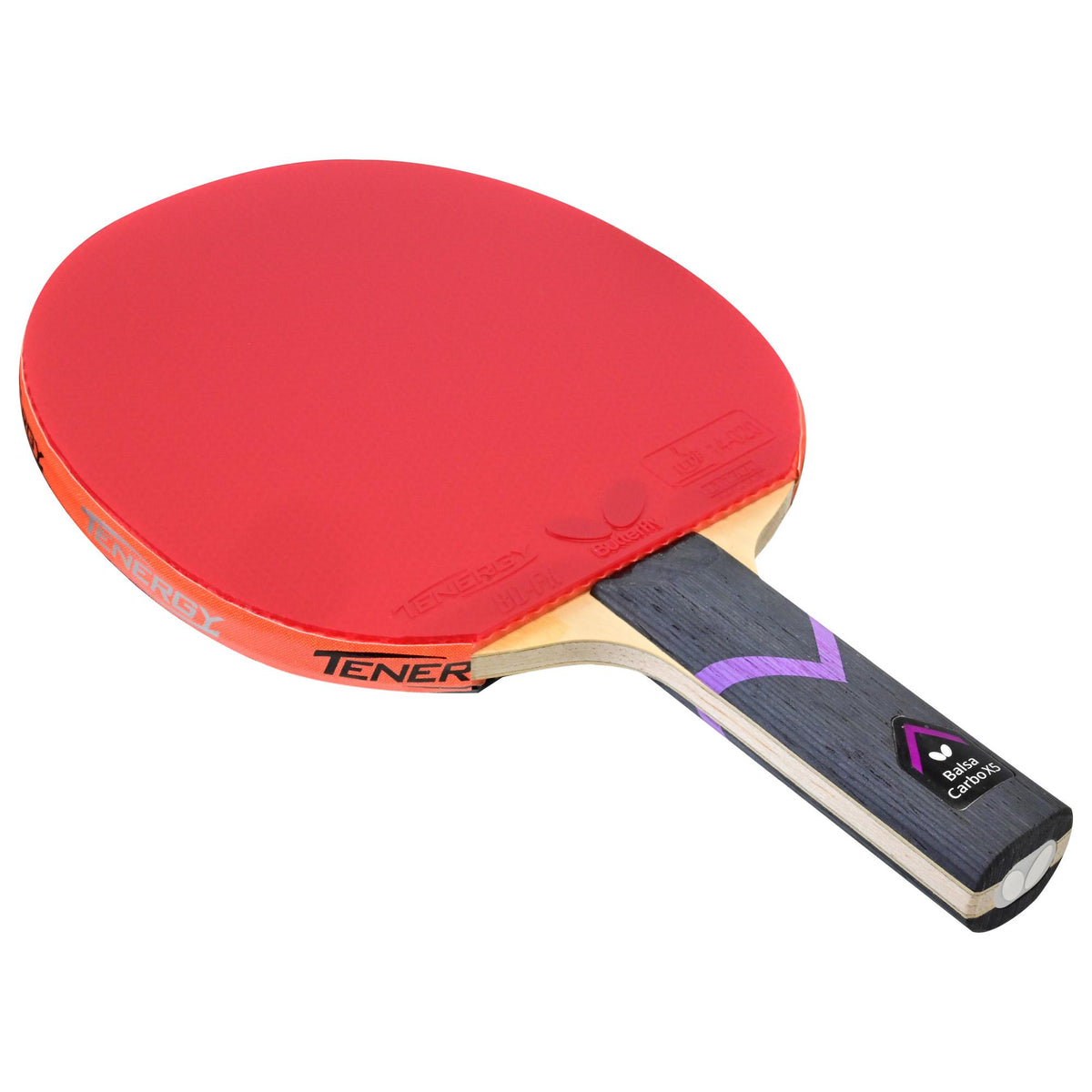 Butterfly Balsa Carbo X5 (ST) + Tenergy 80 FX + Tenergy 80 FX Pro-Line Racket