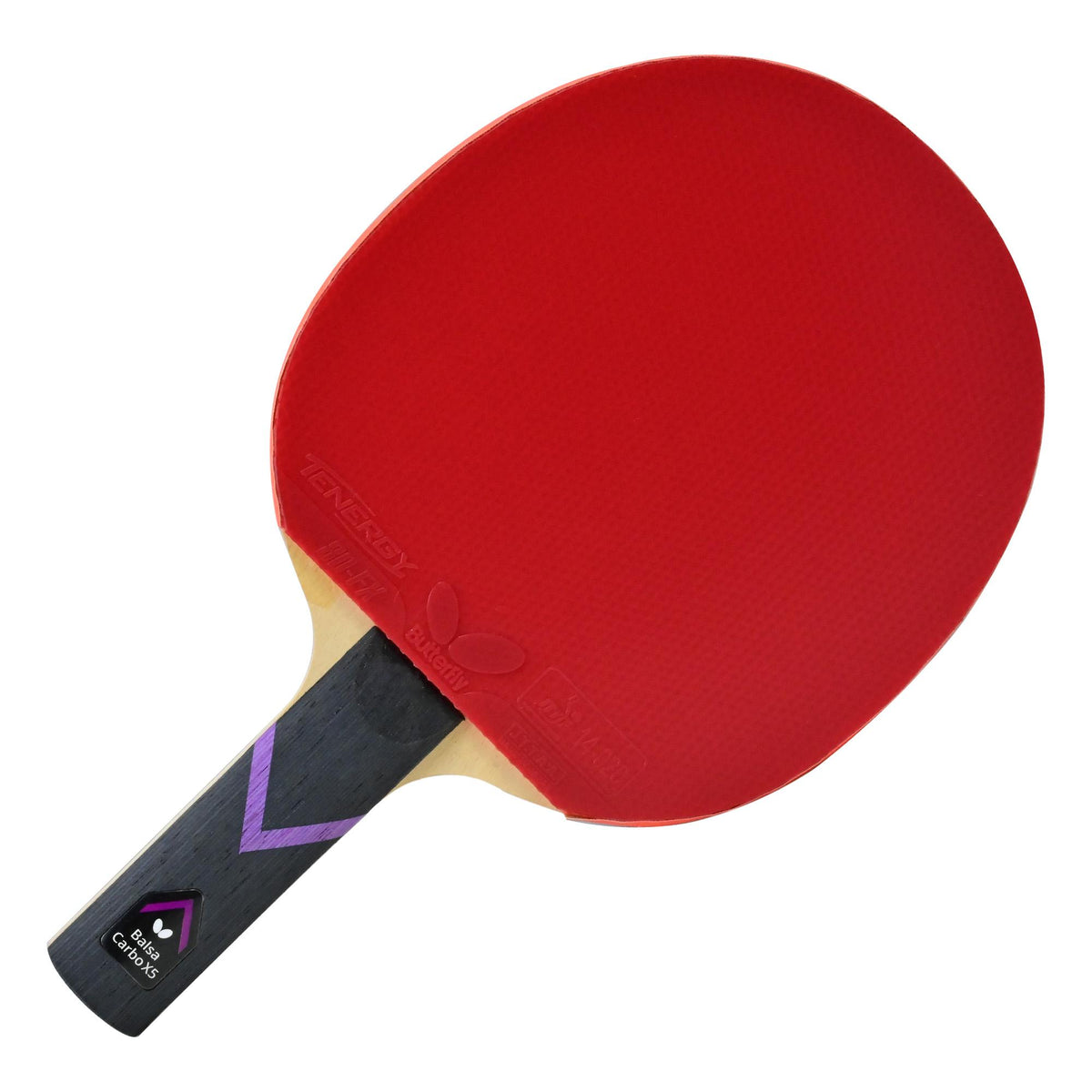 Butterfly Balsa Carbo X5 (ST) + Tenergy 80 FX + Tenergy 80 FX Pro-Line Racket