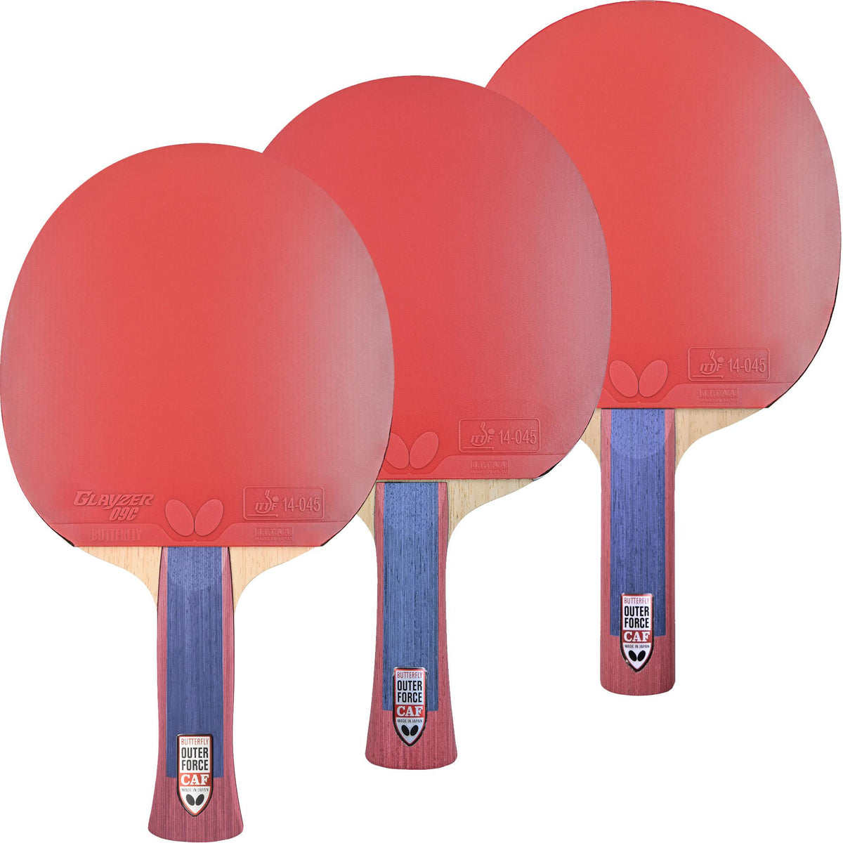 Butterfly Outerforce CAF + Glayzer 09C + Glayzer 09C Pro-Line Racket