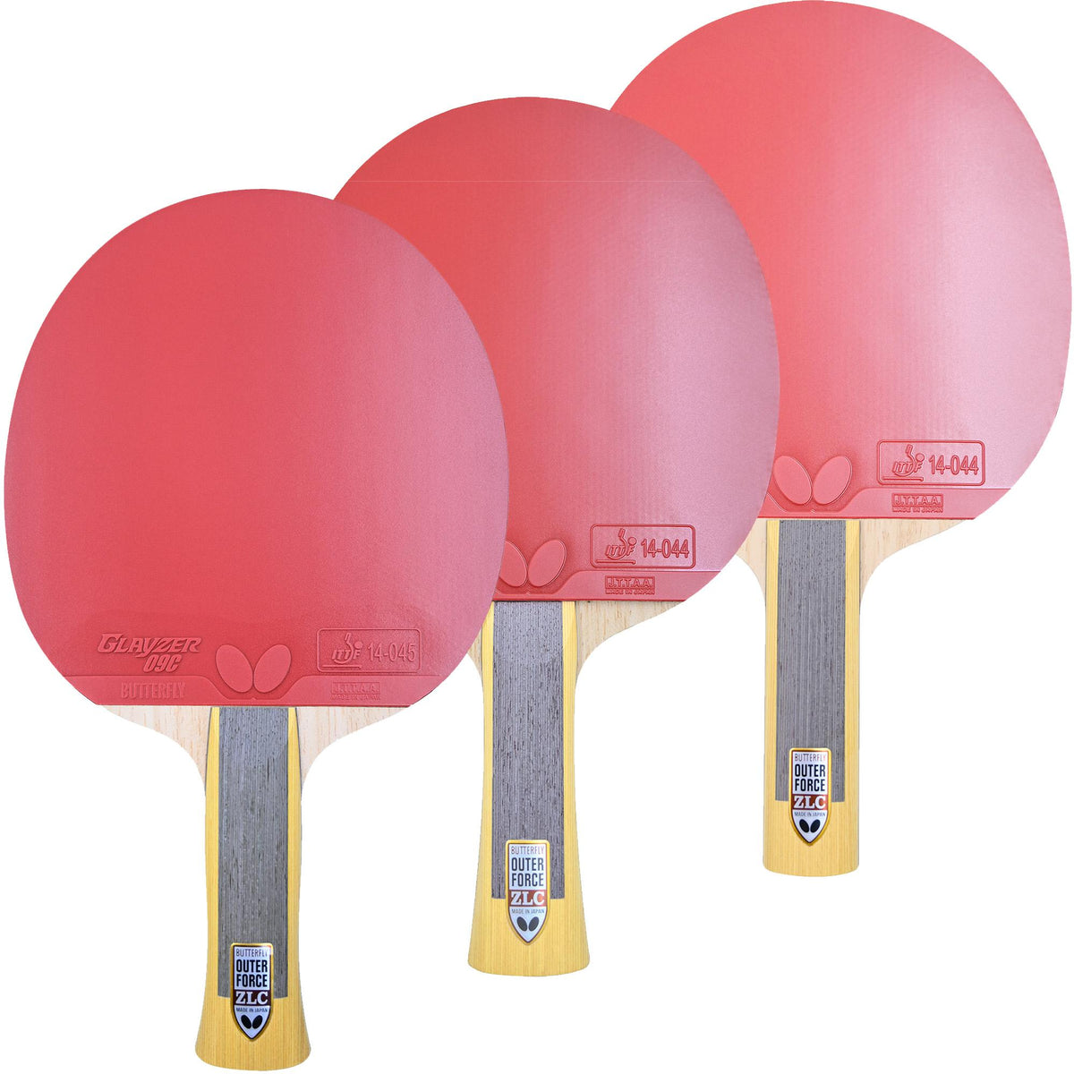 Butterfly Outerforce ZLC Pro-Line + Glayzer 09C + Glayzer 09C Racket