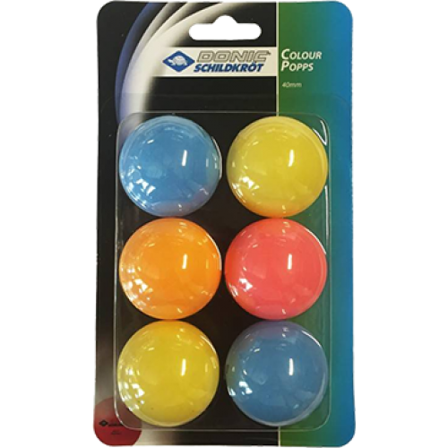DONIC Schildkröt Color Popps Balls pack of 6