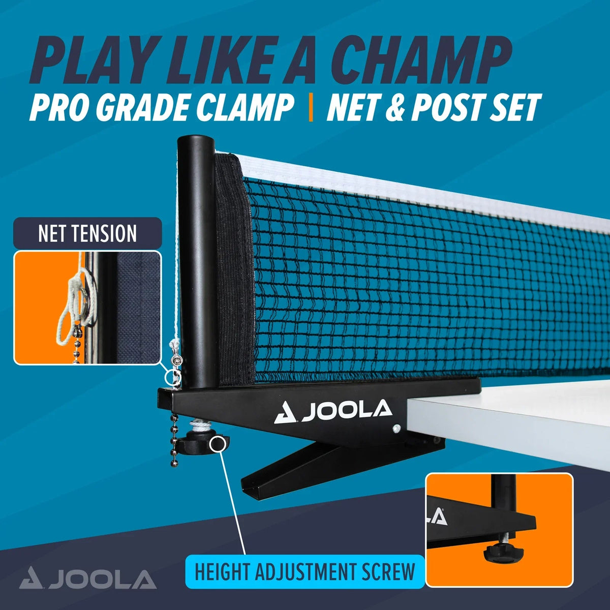 JOOLA Replacement Net for Quattro, Inside, Tour, Triumph and Conversion Top Net and Post Sets
