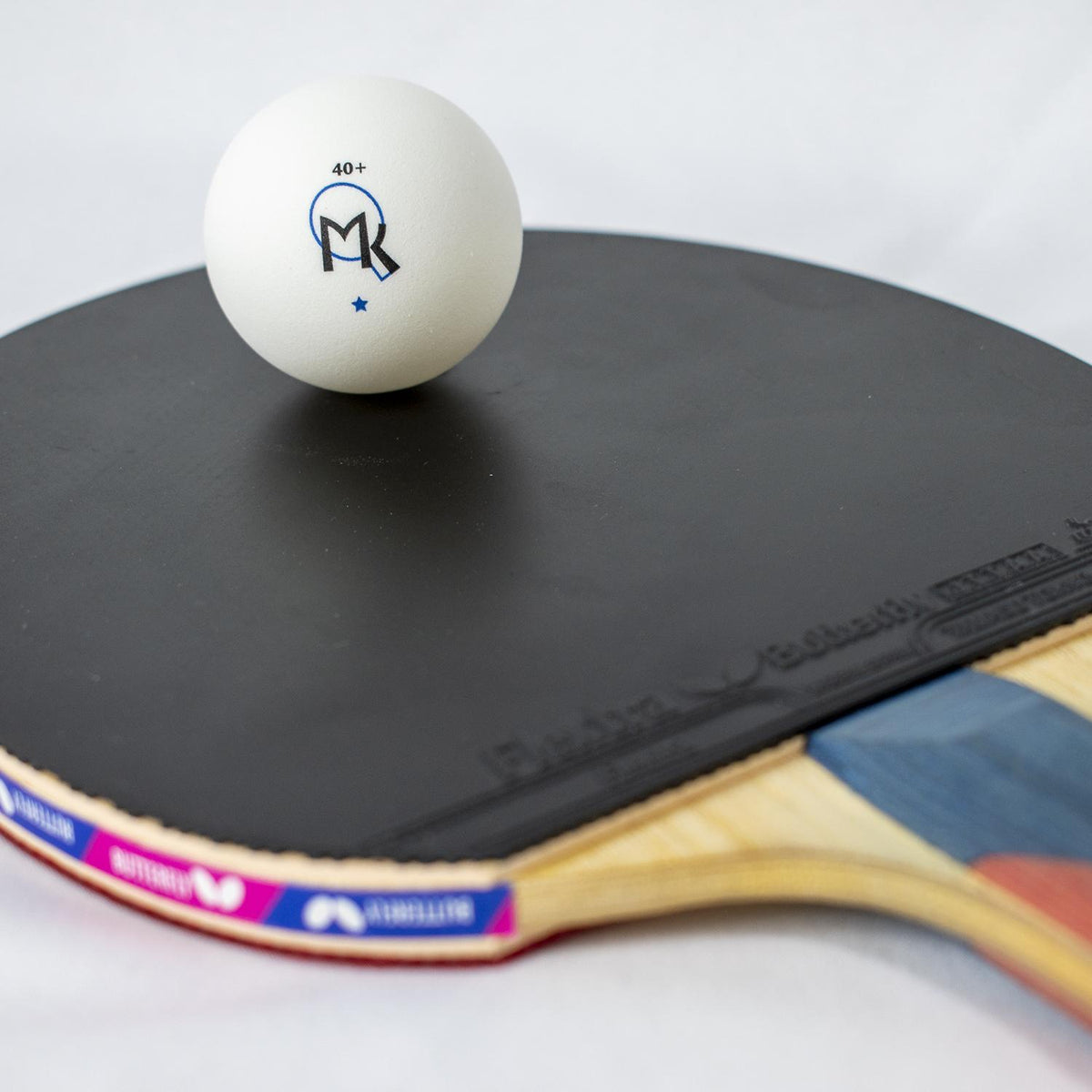 Butterfly MK 1-Star Balls White 6/clam