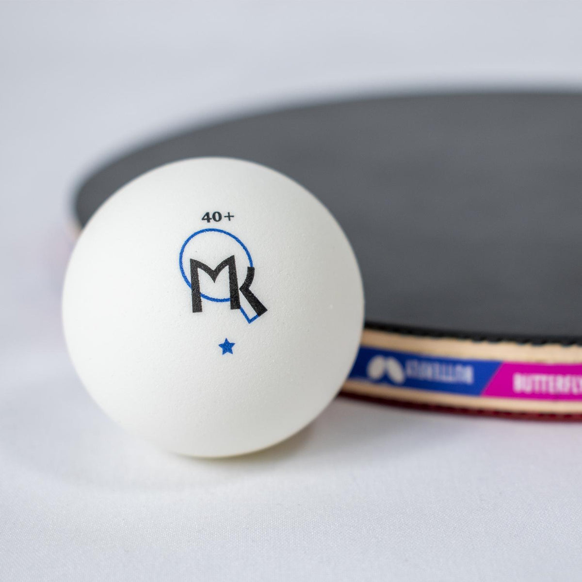 Butterfly MK 1-Star Balls White 6/clam
