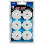 Butterfly MK 2-Star Balls White 6/clam
