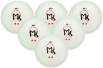 Butterfly MK 2-Star Balls White 6/clam