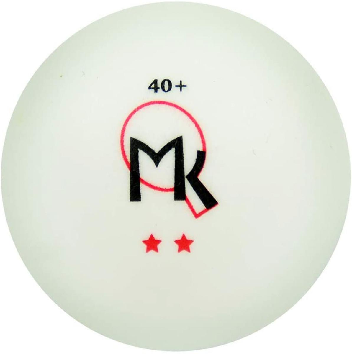 Butterfly MK 2-Star Balls White 6/clam