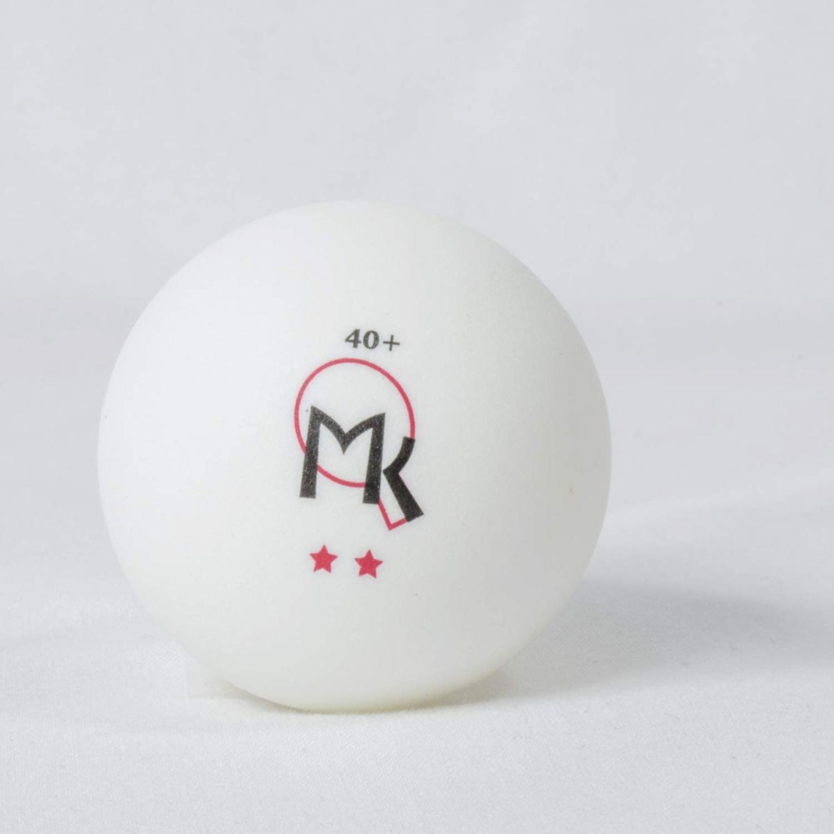 Butterfly MK 2-Star Balls White 6/clam