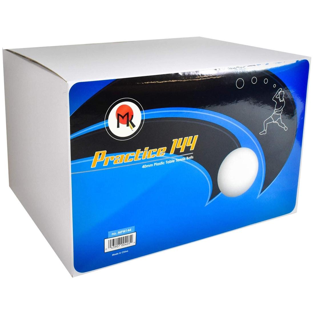 Butterfly MK Practice Balls 40mm White 144pack