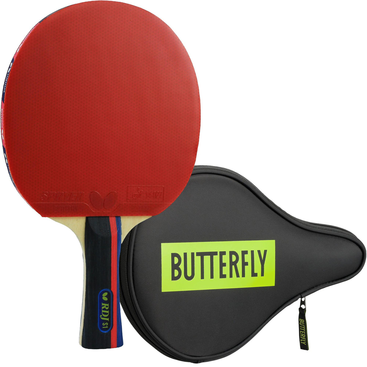 Butterfly RDJ S1 Racket & BD Full Case II, Lime Bundle