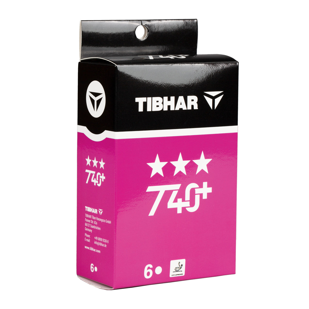 Tibhar 3-Star T40+ White Balls (6)