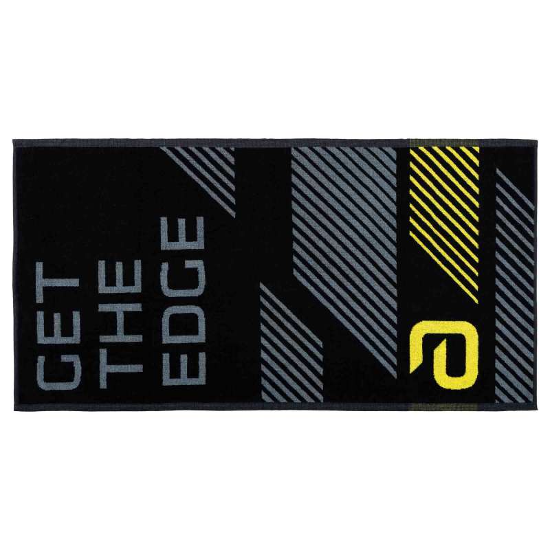 Andro Get the Edge M 50 x 100cm Black-Grey-Yellow Towel