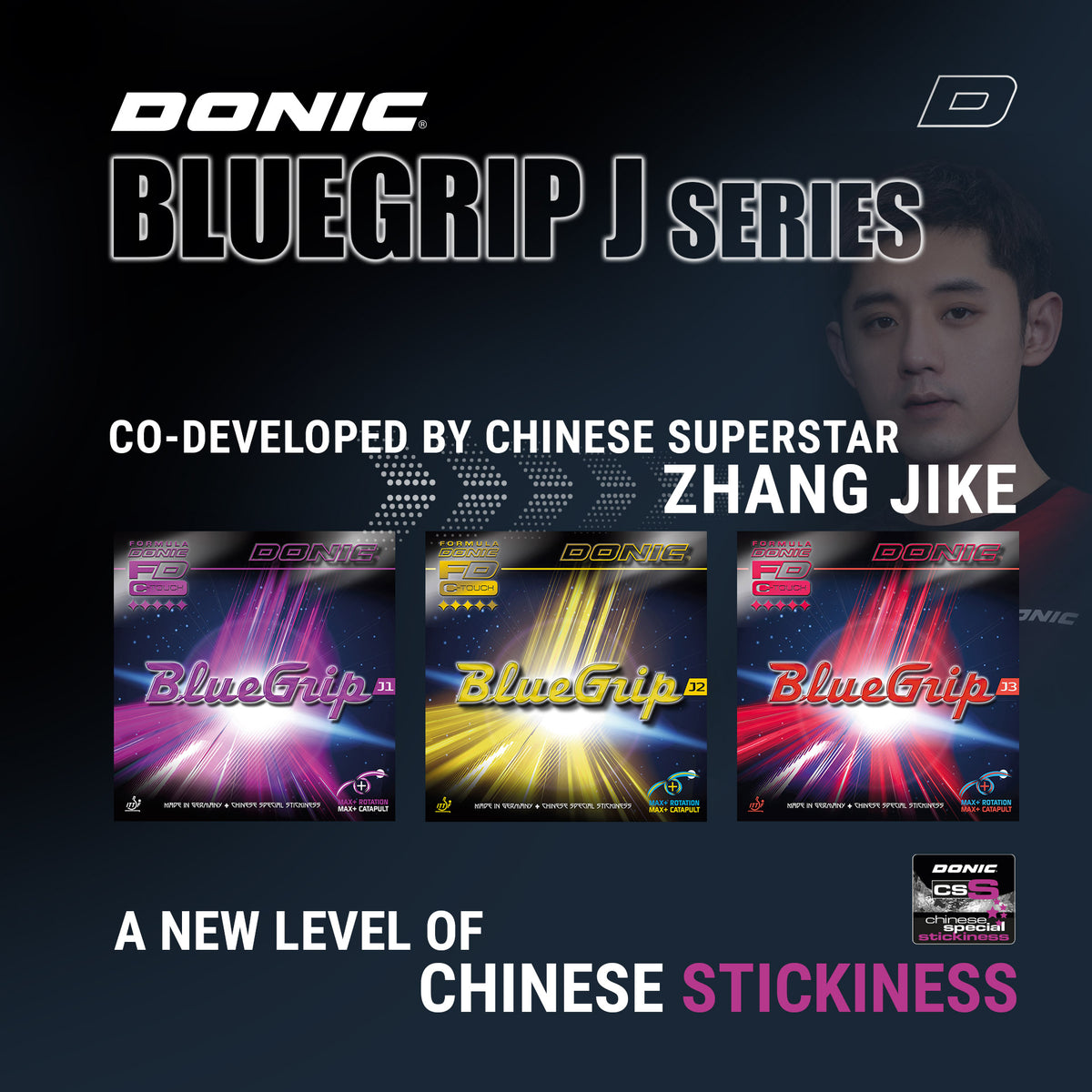 DONIC Bluegrip J3 Rubber