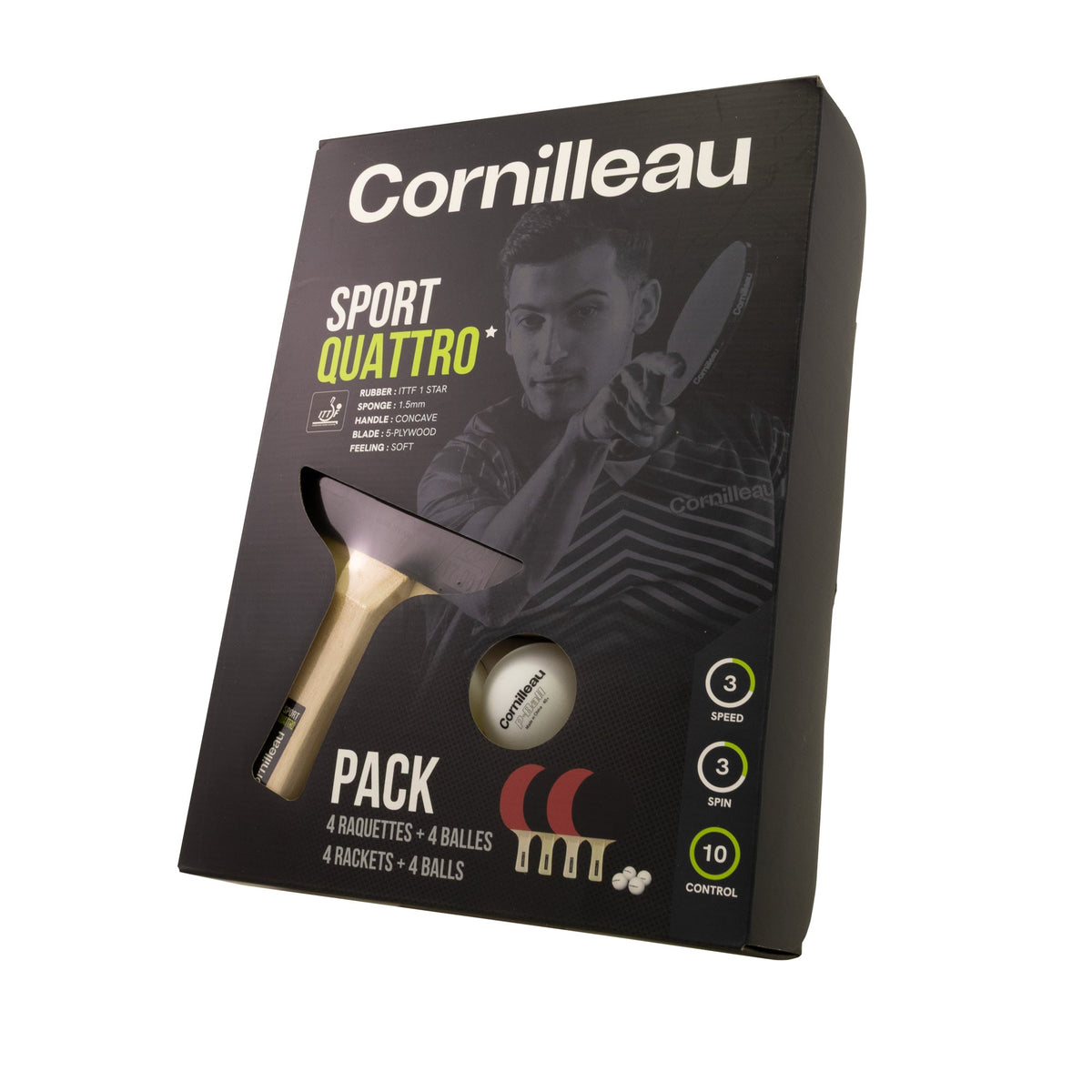 Cornilleau Sport Pack Quattro Racket Set