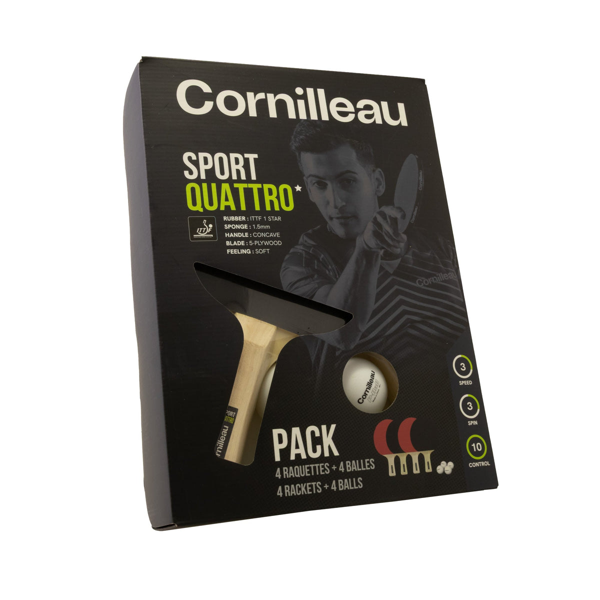 Cornilleau Sport Pack Quattro Racket Set