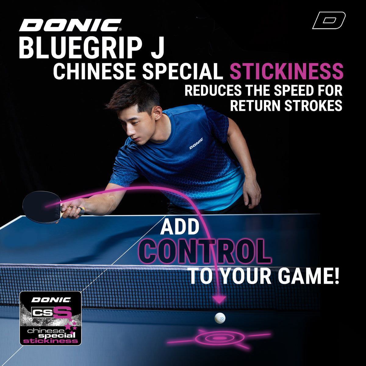 DONIC Bluegrip J3 Rubber