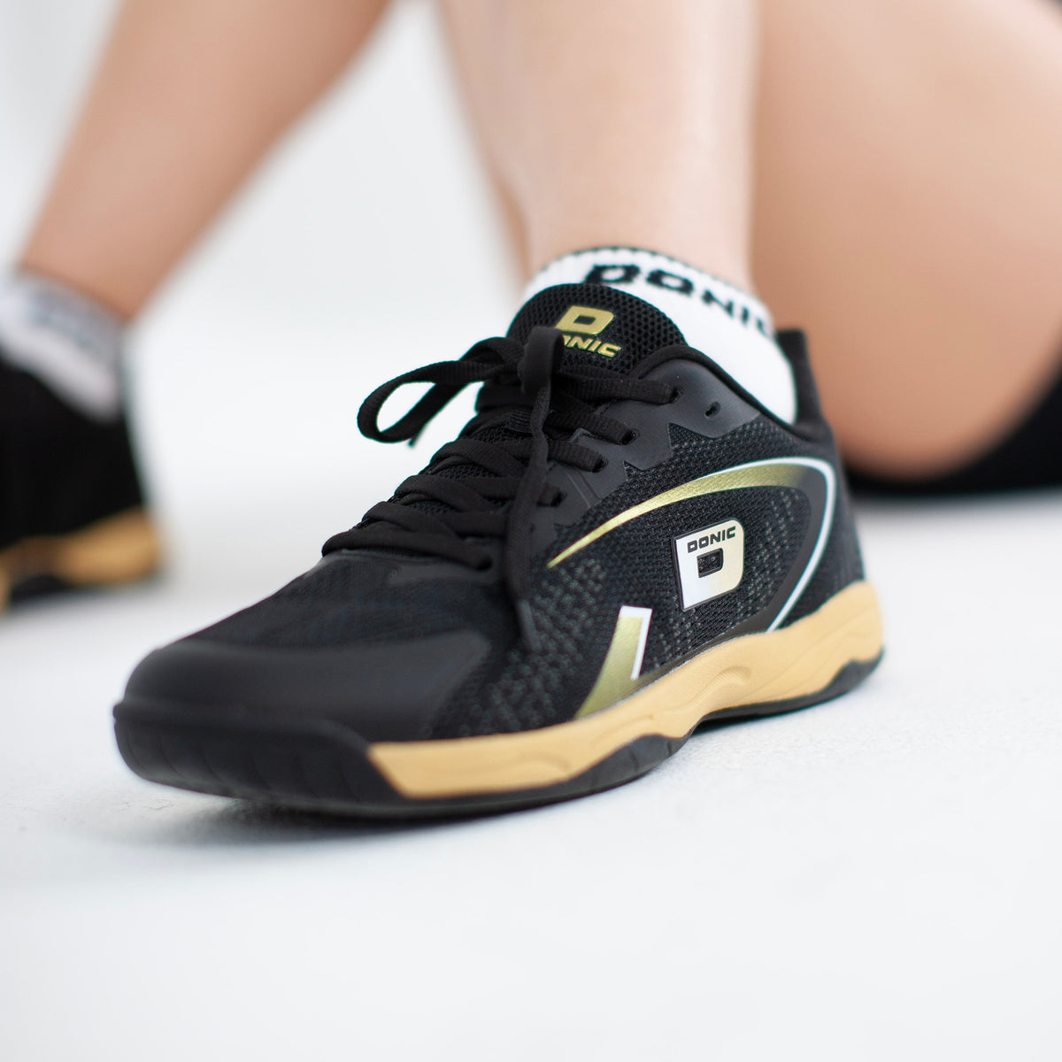 Donic Panther Black-Gold-White Shoes