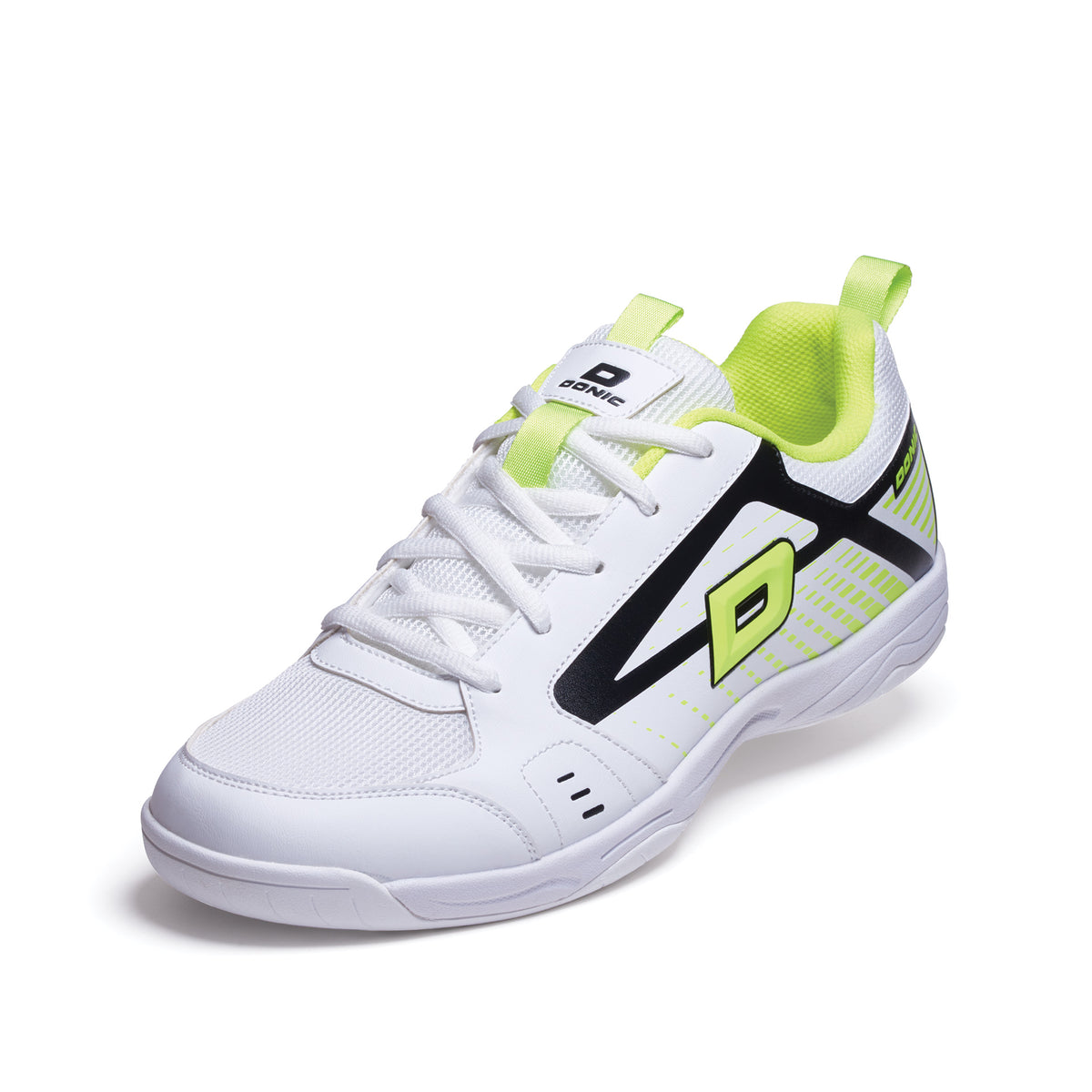 Donic Saphir White-Lime Shoes