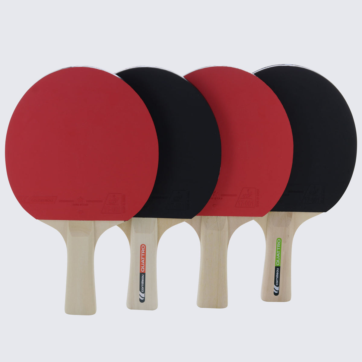 Cornilleau Sport Pack QUATTRO Racket Set (4 rackets and 4 balls)
