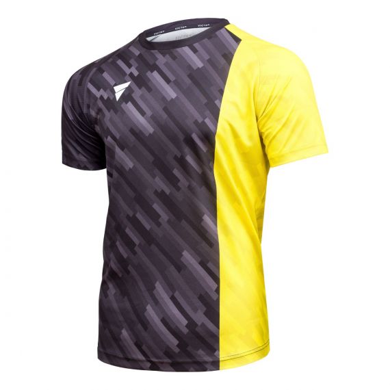 Victas V-Tshirt 224 Black-Yellow