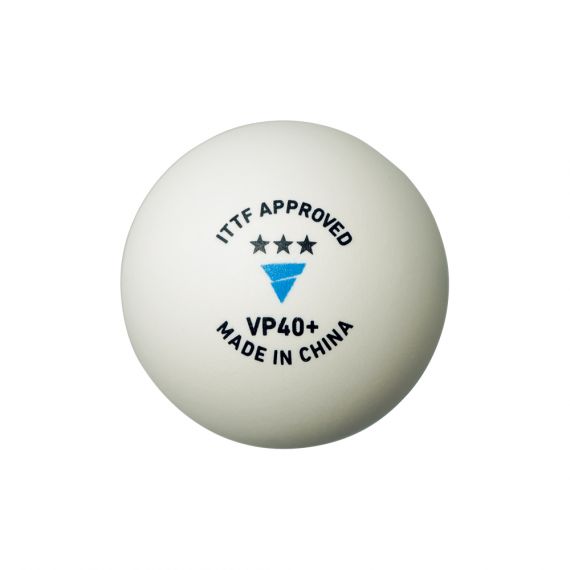 Victas VP 40+ 3*** ITTF Ball, neutral, white balls (3)